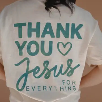 Thank You Jesus Tee - Ivory