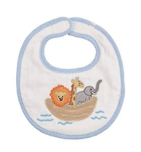 Noah's Ark Bib- Blue