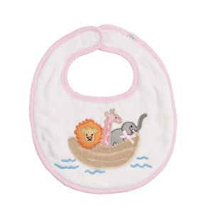 Noah's Ark Bib- Pink