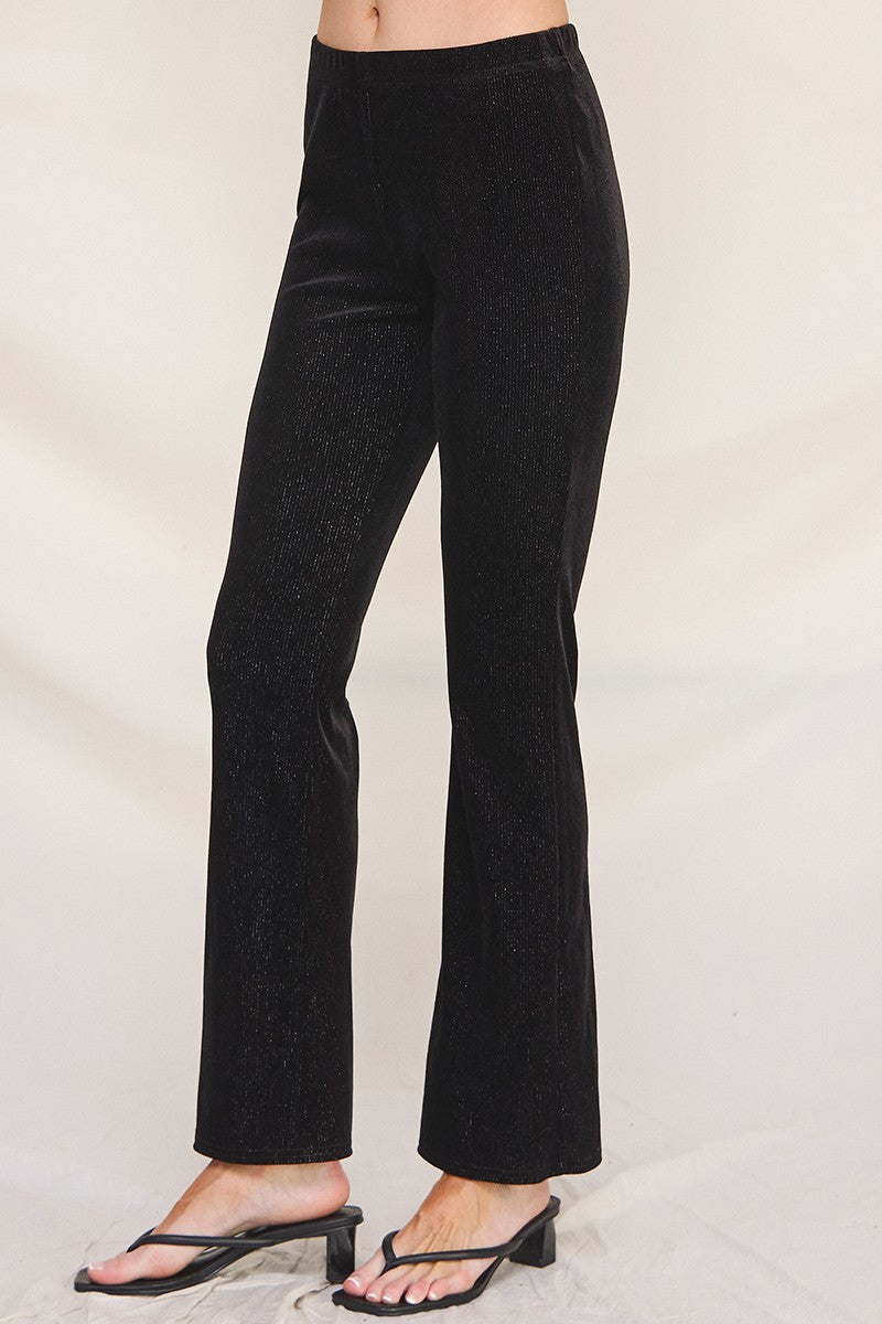 Velvet Bootleg Pants