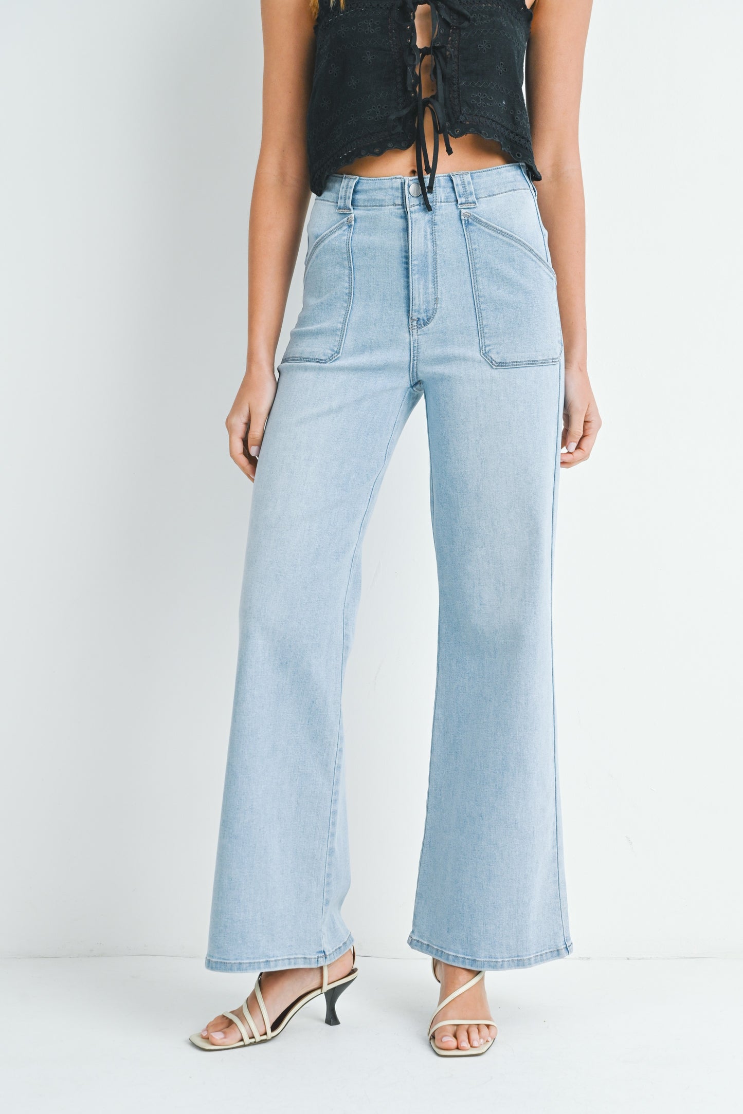 Patch Pocket Wide Flare