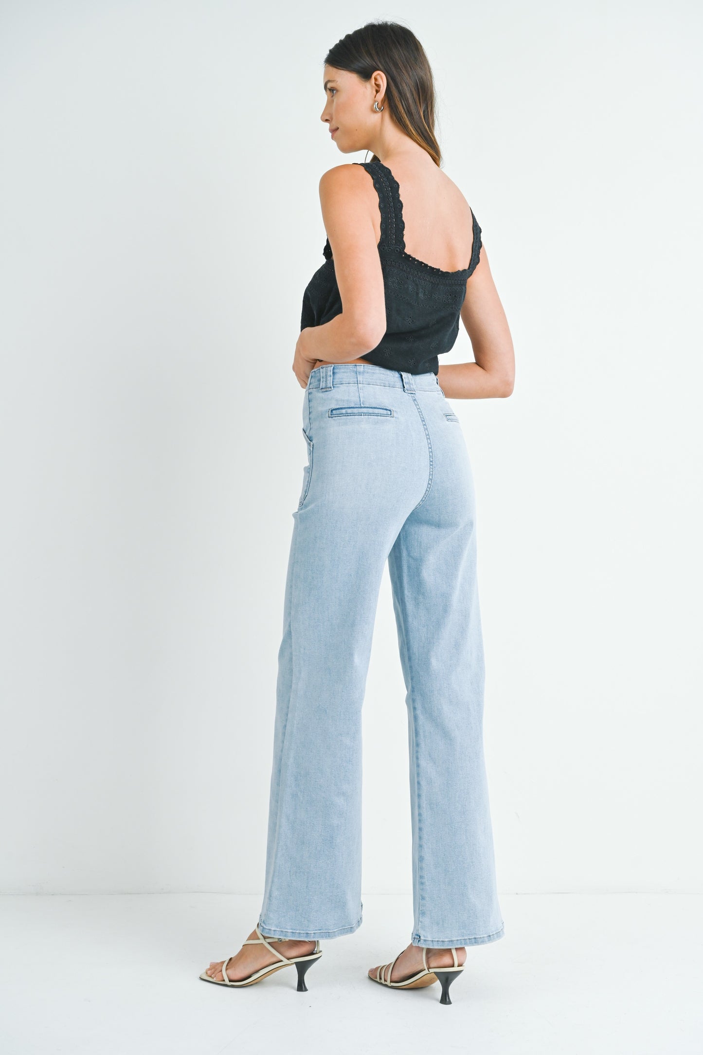 Patch Pocket Wide Flare