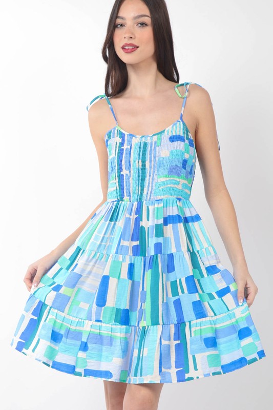 Blue Multi Dress