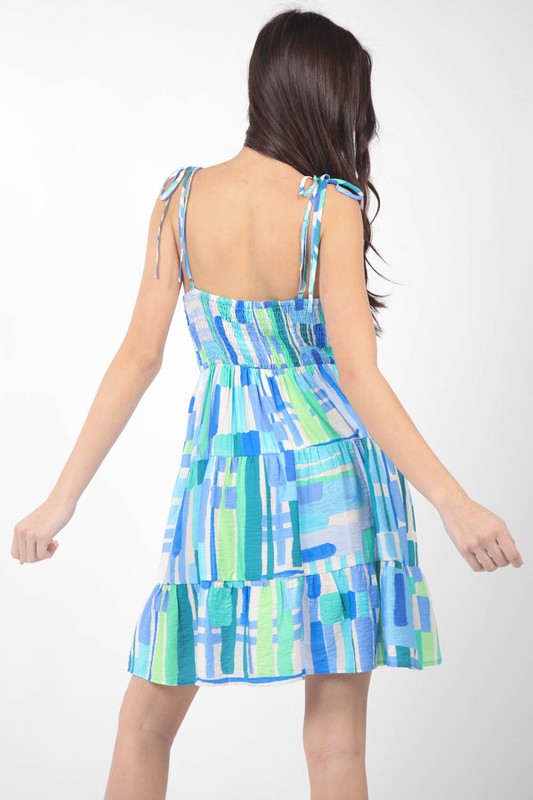 Blue Multi Dress
