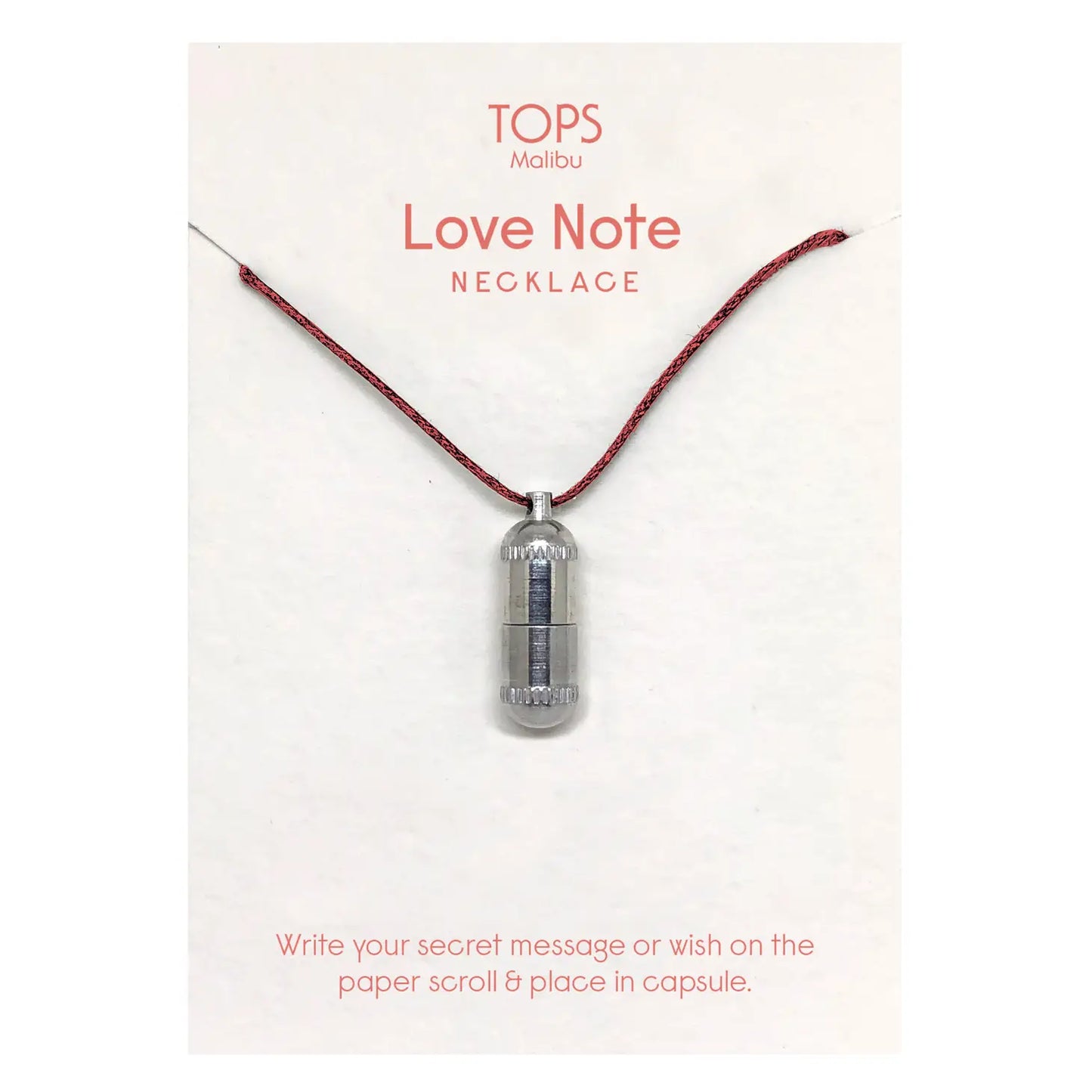 Love Note Capsule Necklace
