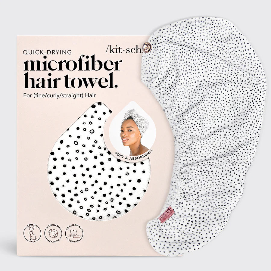 Micro Dot Quick Dry Hair Towel