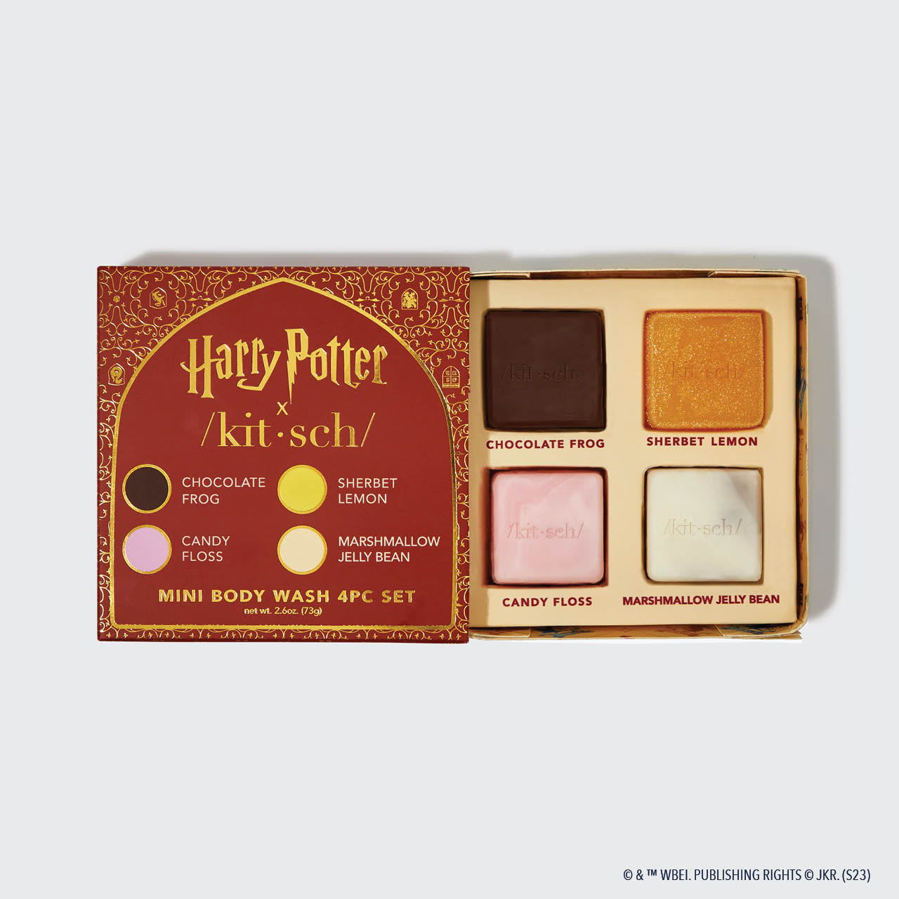 Harry Potter X Kitsch Body Wash Sampler 4pc Set