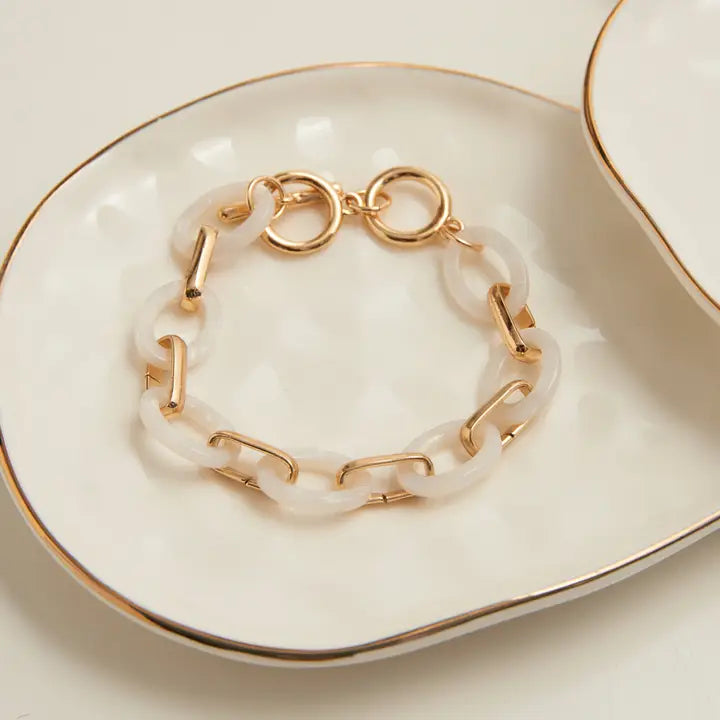 Toggle Bracelet Acrylic Celluloid Link