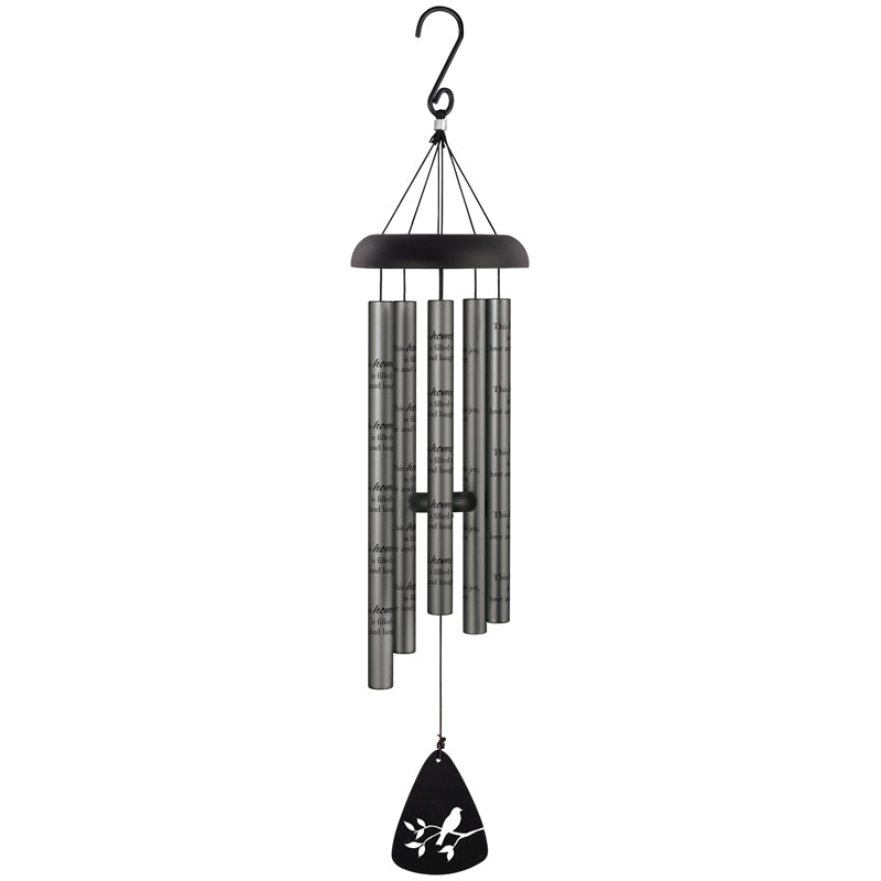 "Home" 30" Charcoal Sonnet Chime