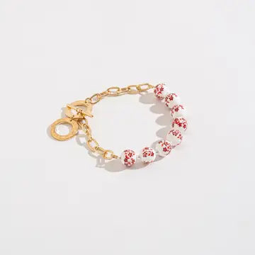 Celeste Flower Bead Bracelet