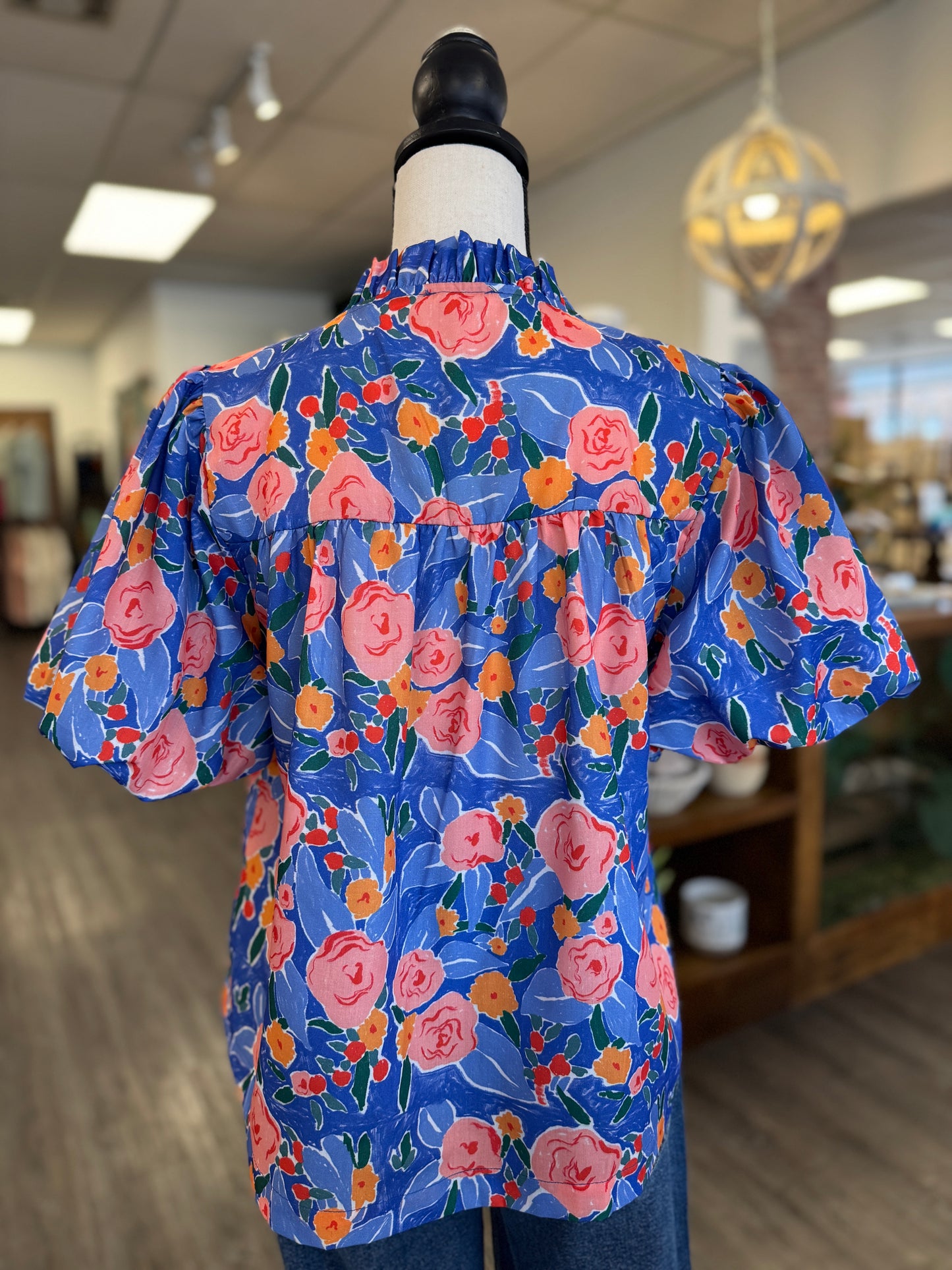 Royal Mix Flower Blouse