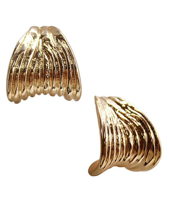 Waived Hoop Earring