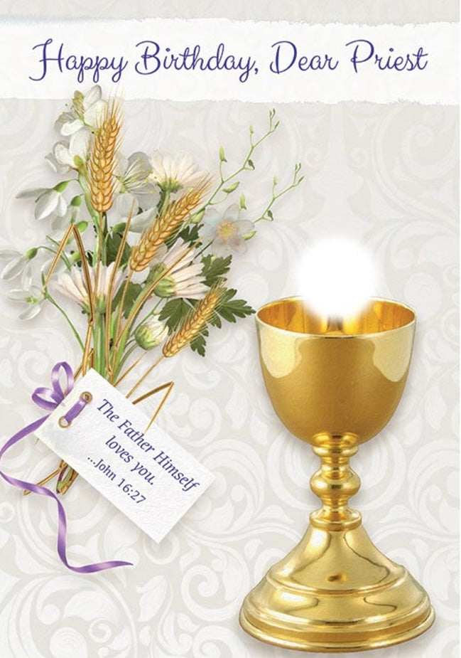Happy Birthday Priest Card
