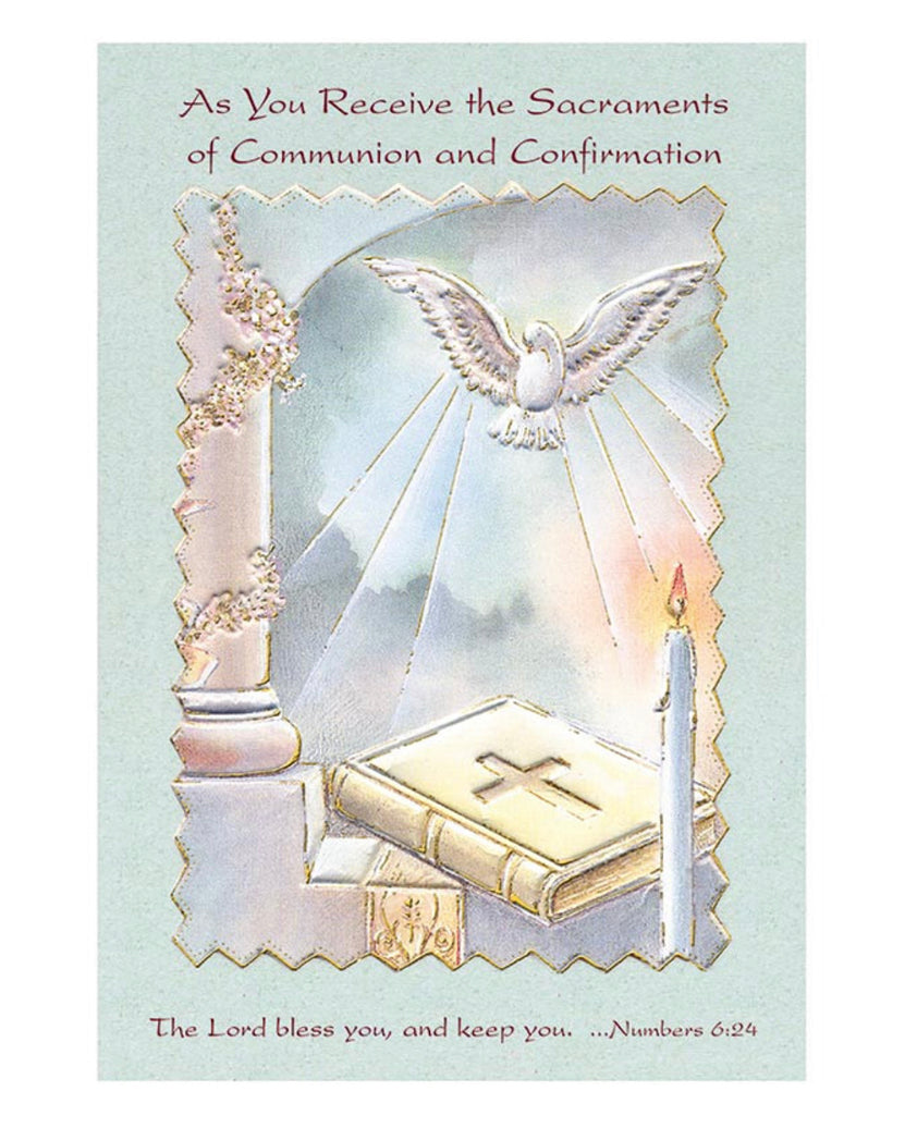 As you Receive the Sacraments of Communion & Confirmation Card
