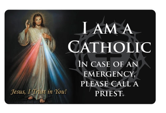 I Am Catholic Card- Divine Mercy