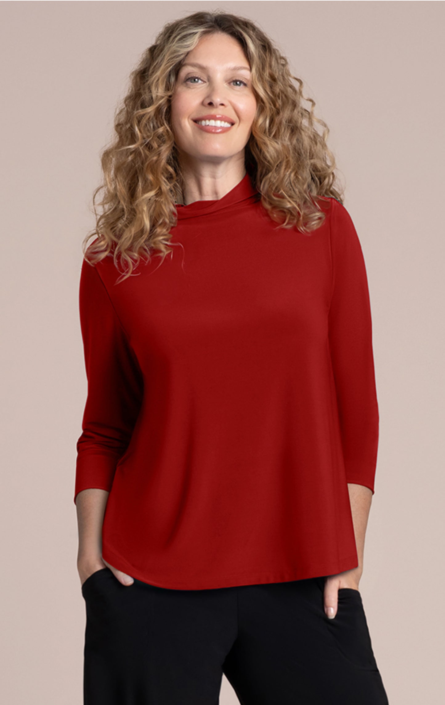 Echo Mock Neck Top Long Sleeve