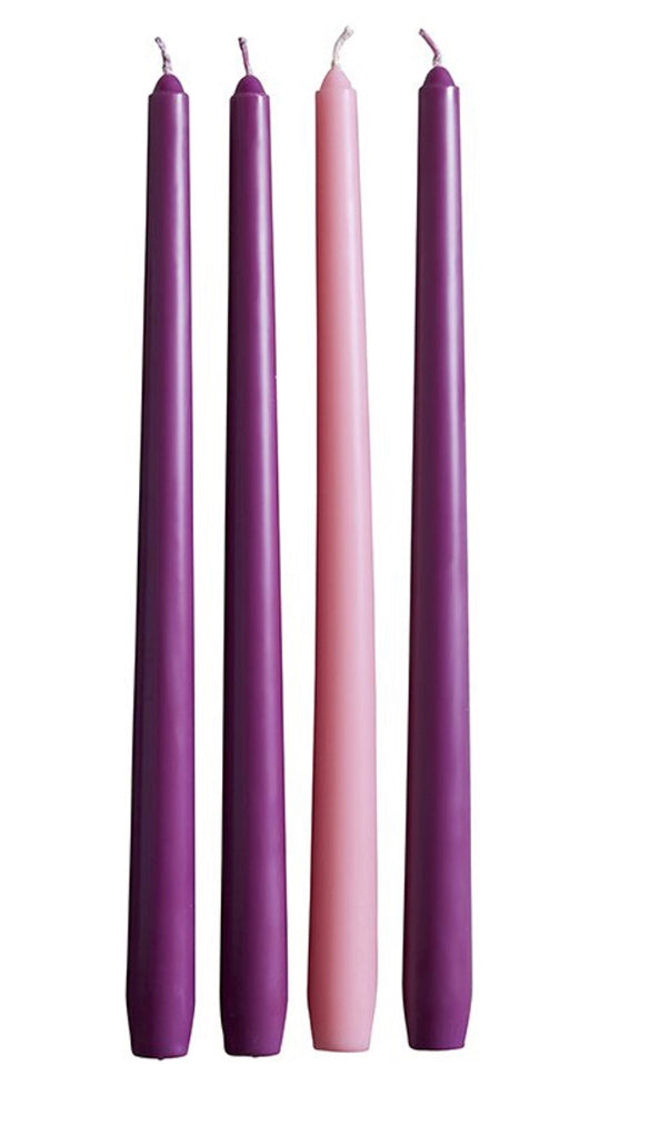 Advent Taper Candle - Set of 4 - 12"