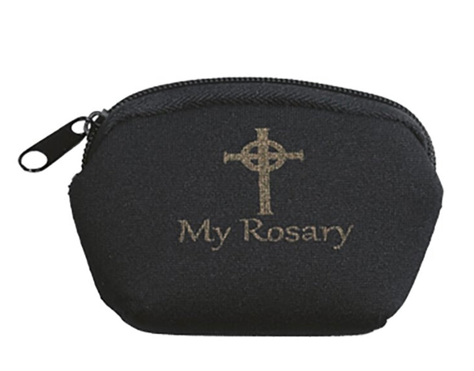Black My Rosary Zippered Case