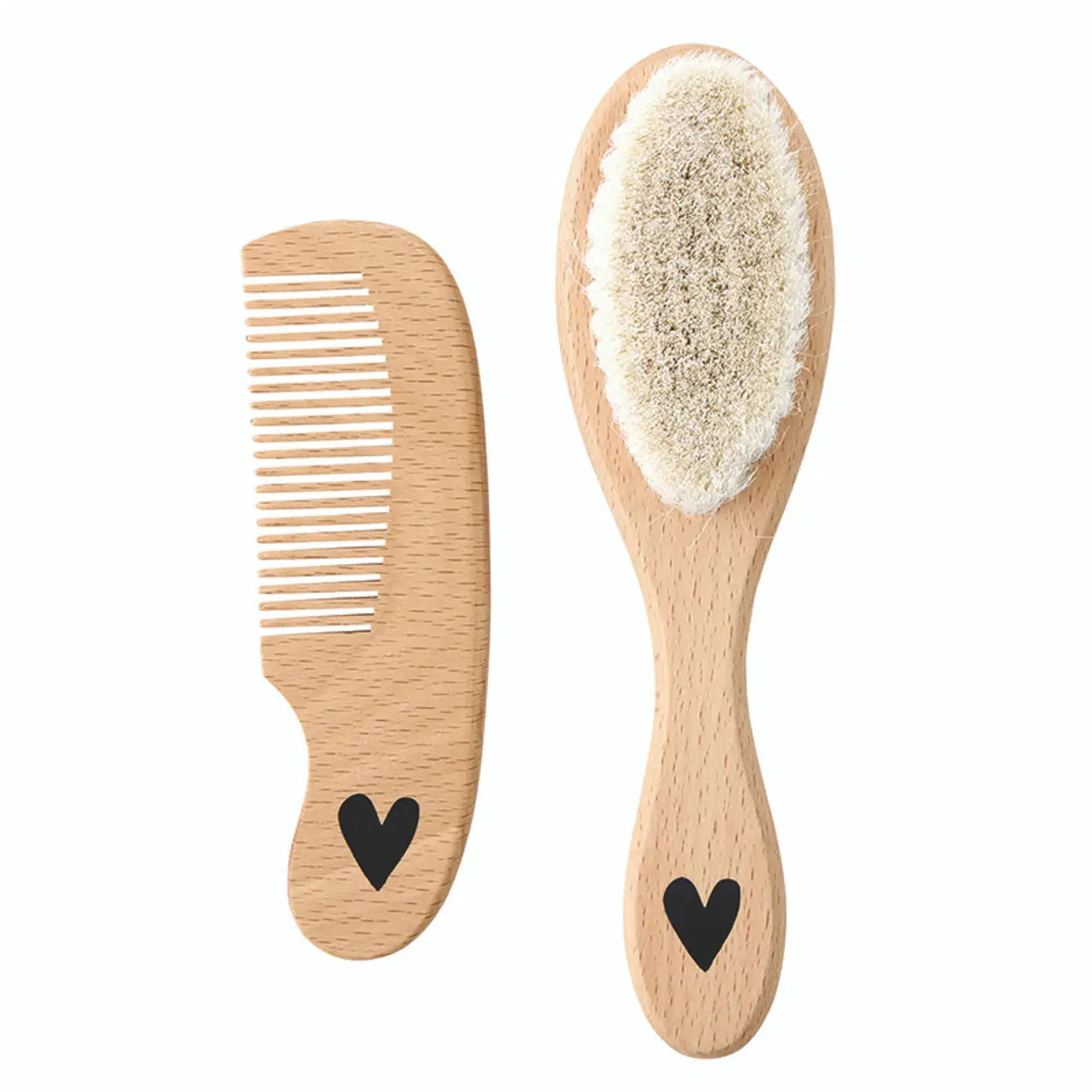 Brush & Comb Set- Heart