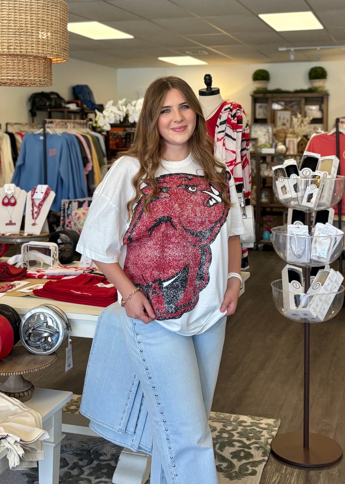 Arkansas Logo Oversized Tee
