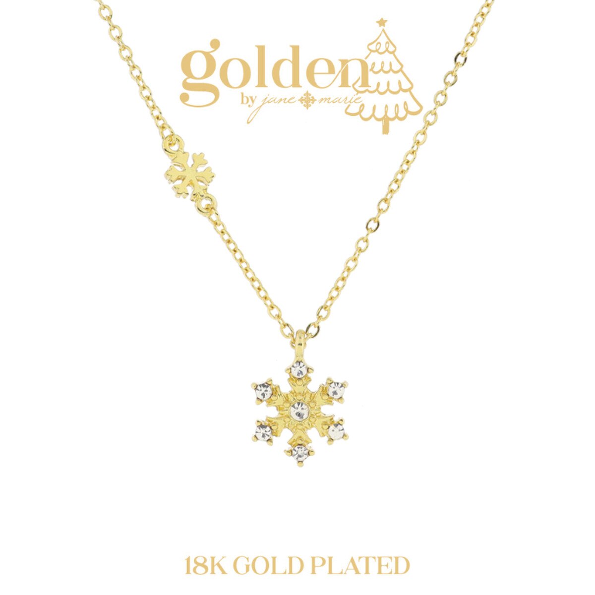 Crystal Clear Snowflake Neckalace
