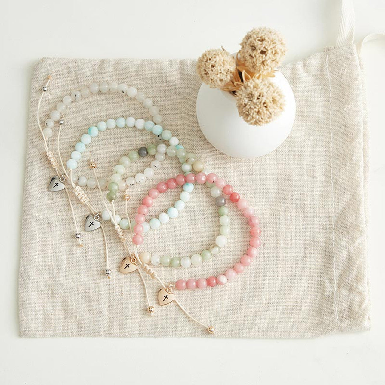Stone Bracelet-Faithful Heart