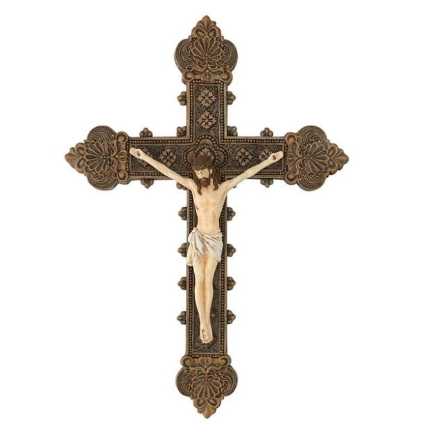 Scalloped Edge Crucifix