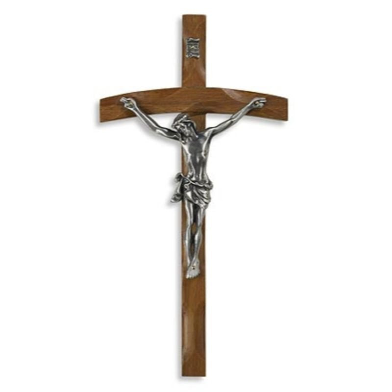 Papal Wood Wall Crucifix