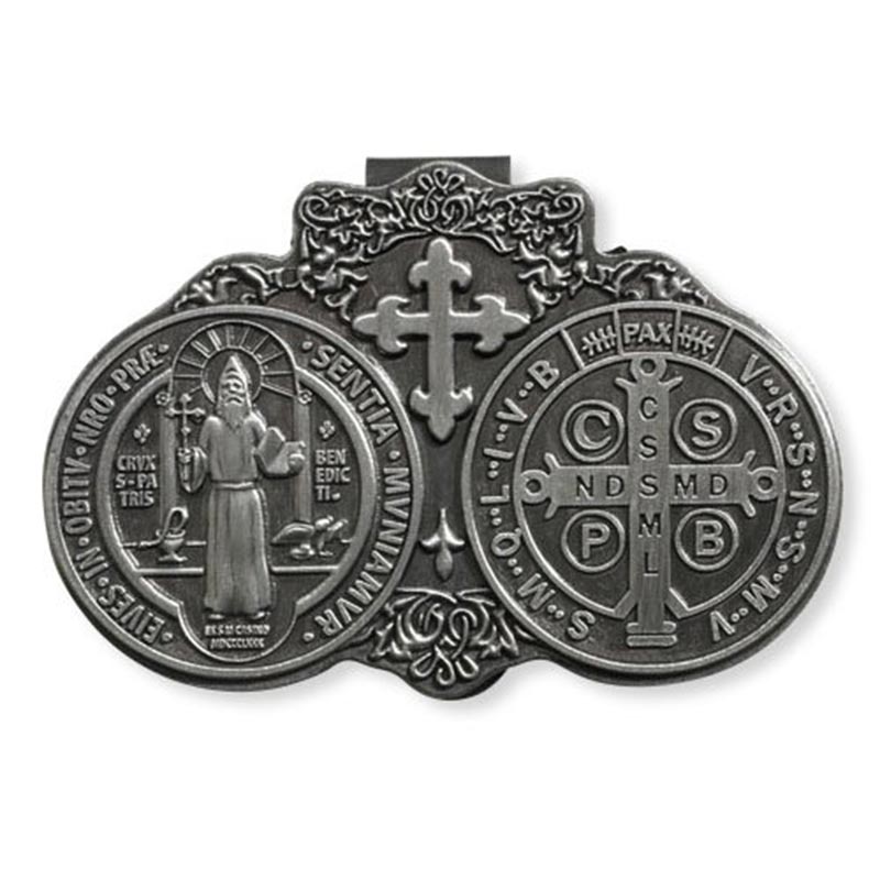 Saint Benedict Visor Clip