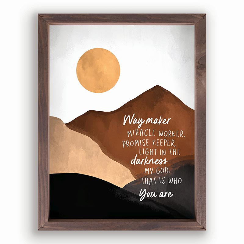Way Maker Miracle Worker- Framed Art