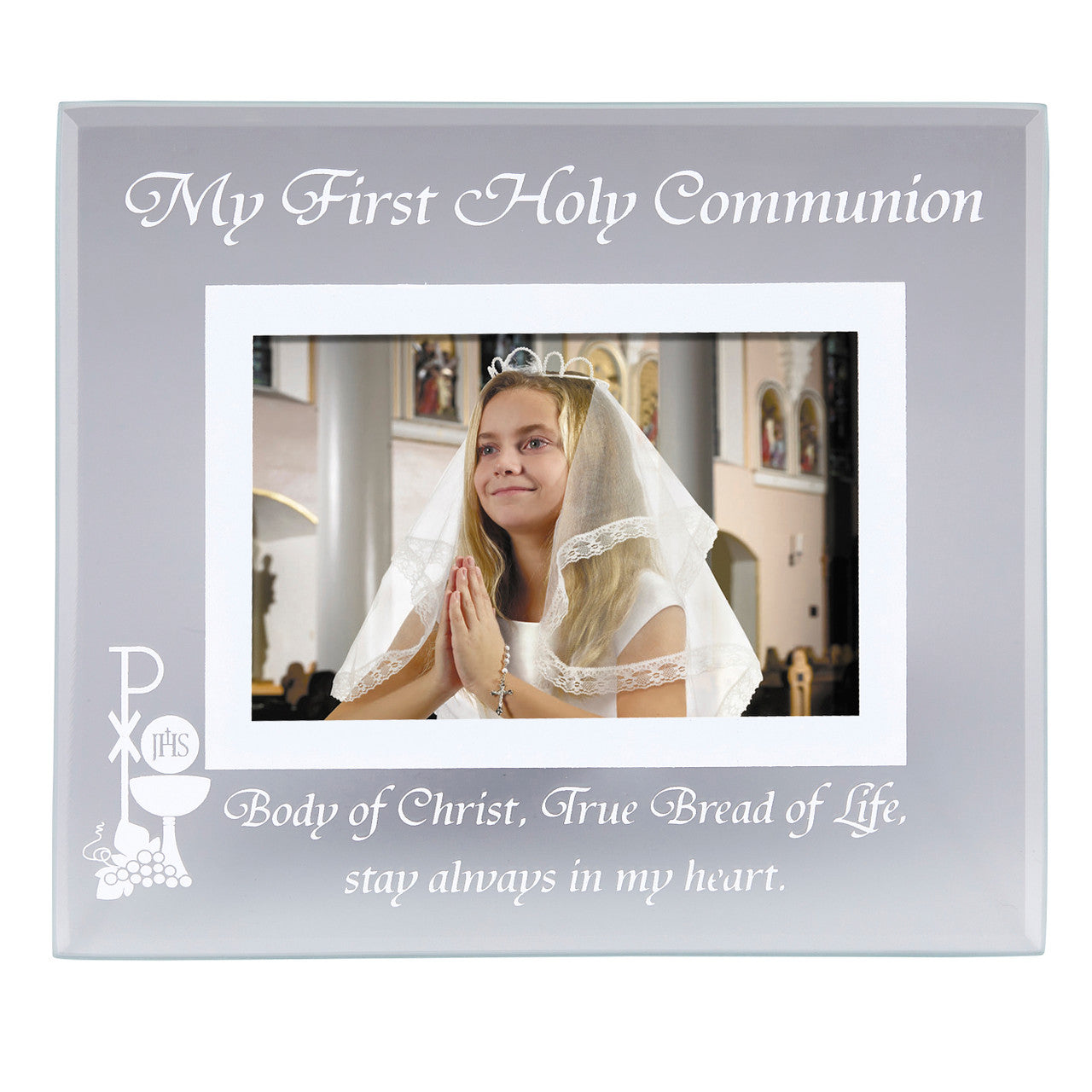 Body of Christ Glass First Communion Photo Frame