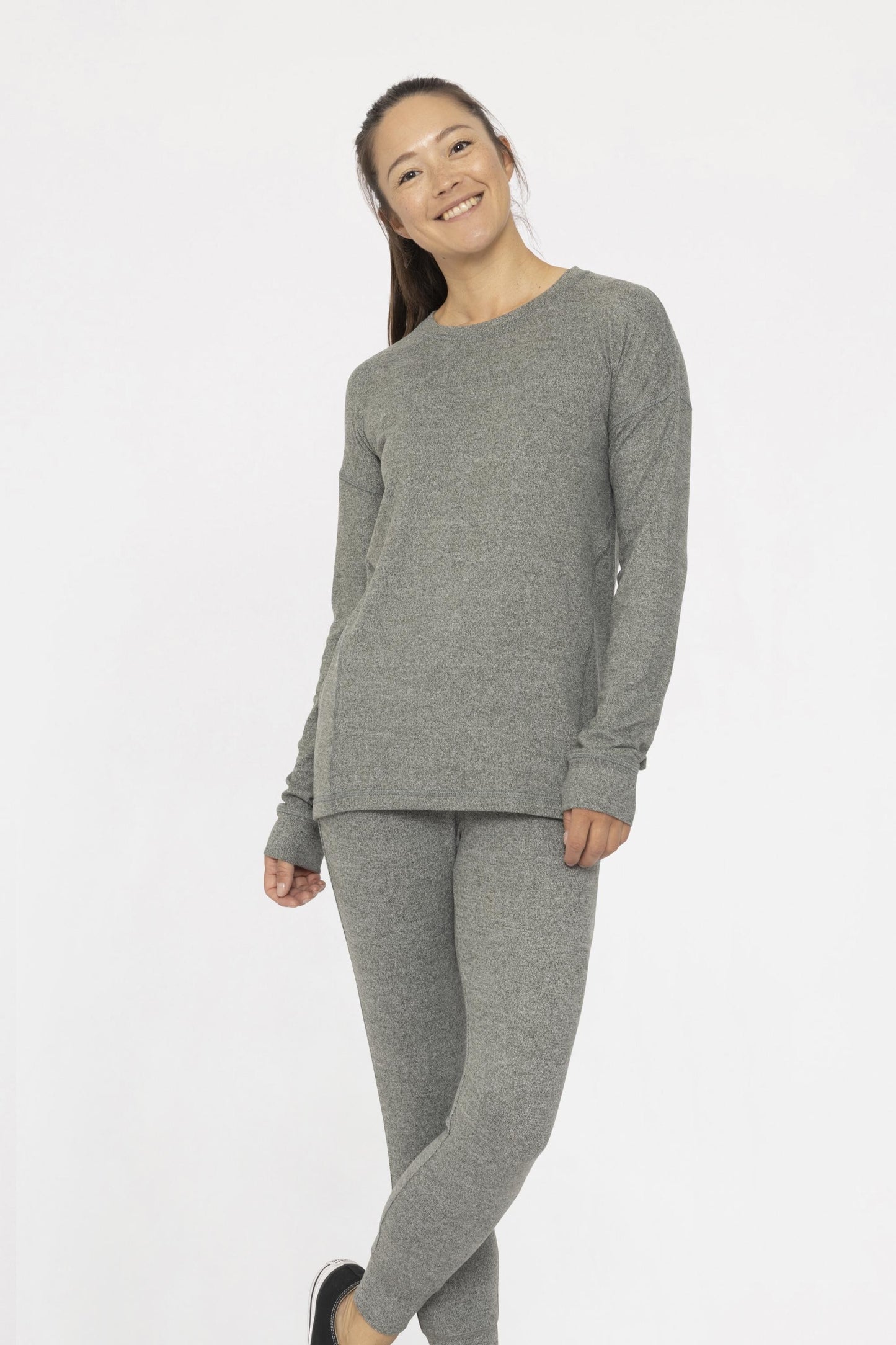Urban Grey Crew Neck Top