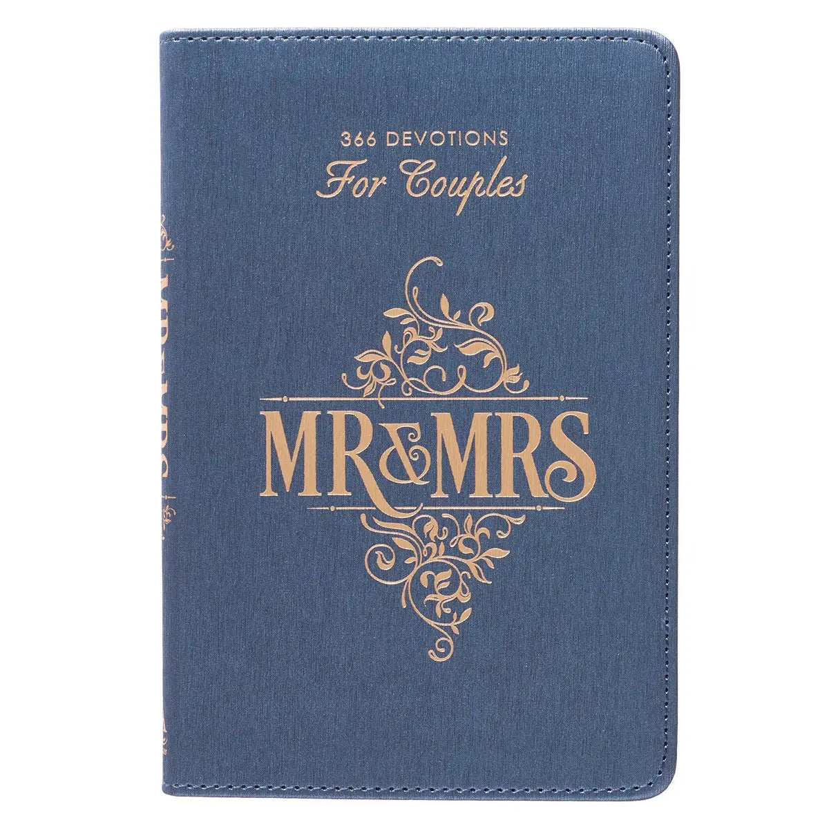 Mr. & Mrs. 366 Devotions For Couples Blue Faux Leather Devot