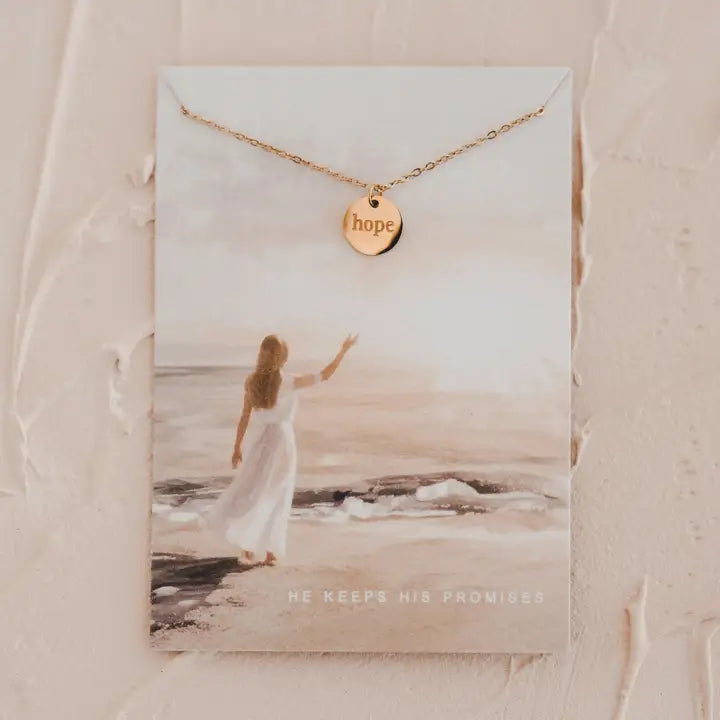 Hope Disc Necklace