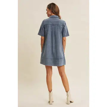 Vintage Denim Washed Dress