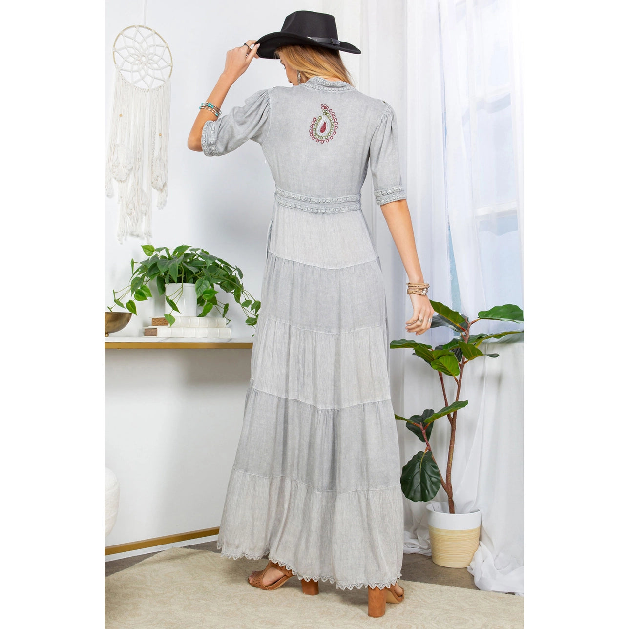 Hand-Aari Tapestry Dress