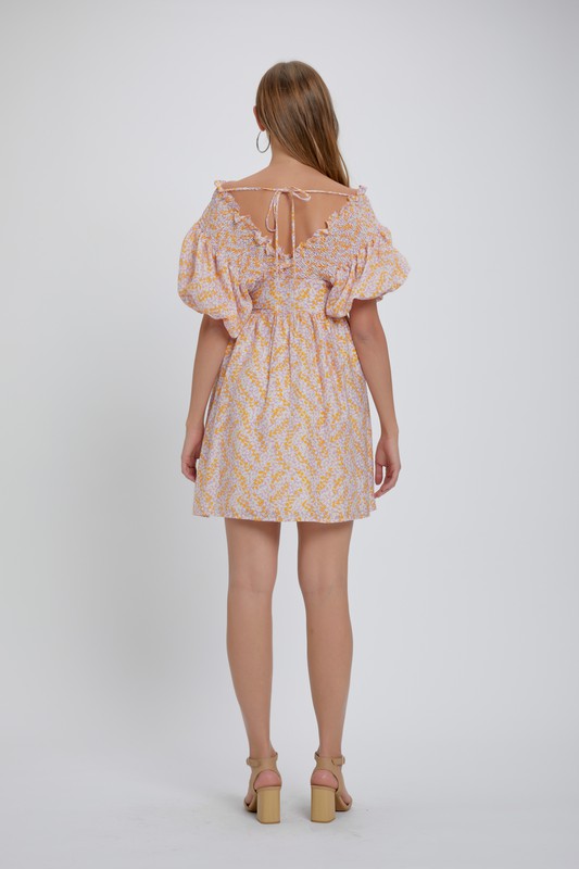 Creamsicle Off The Shoulder Dress