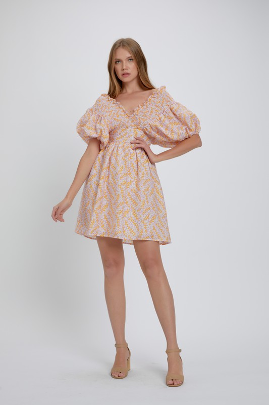 Creamsicle Off The Shoulder Dress