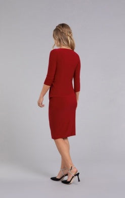 SIDE TWIST TOP, 3/4 SLEEVE