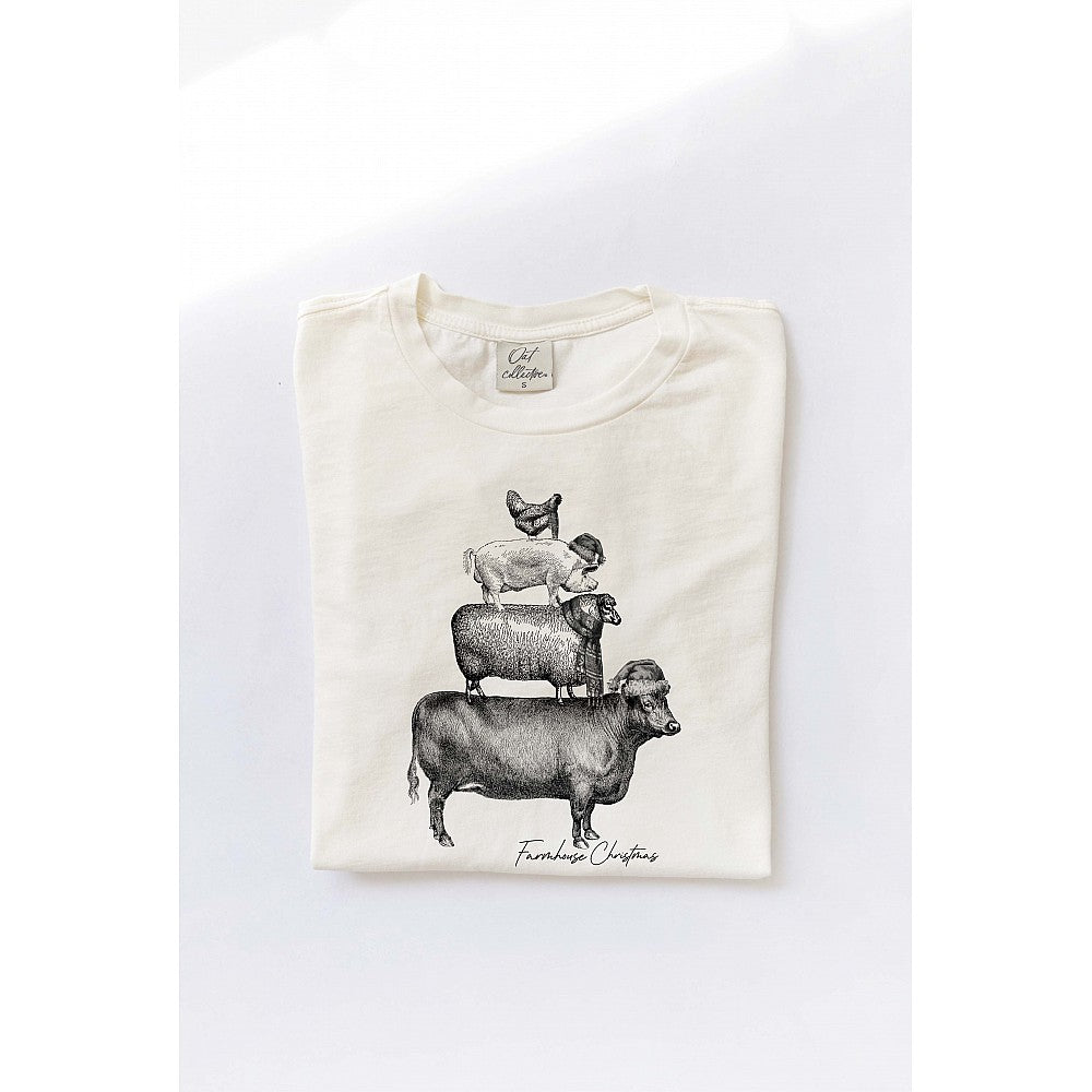Farmhouse Christmas Graphic Top