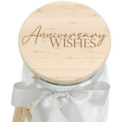 "Anniversary" Heart note Jar