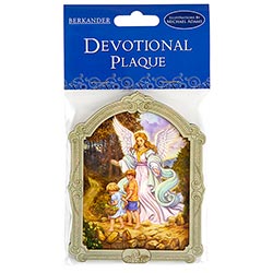 Multi - Layered Dimensional Wooded Plaque - Guardian Angel