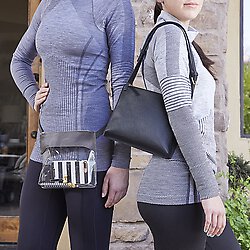 Belt Bag - Charcoal & Clear