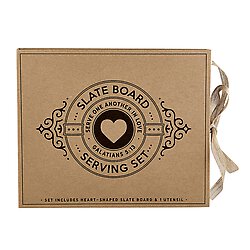 Cardboard Cutting Board Set - Heart