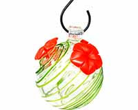 Glass Hummingbird Feeder