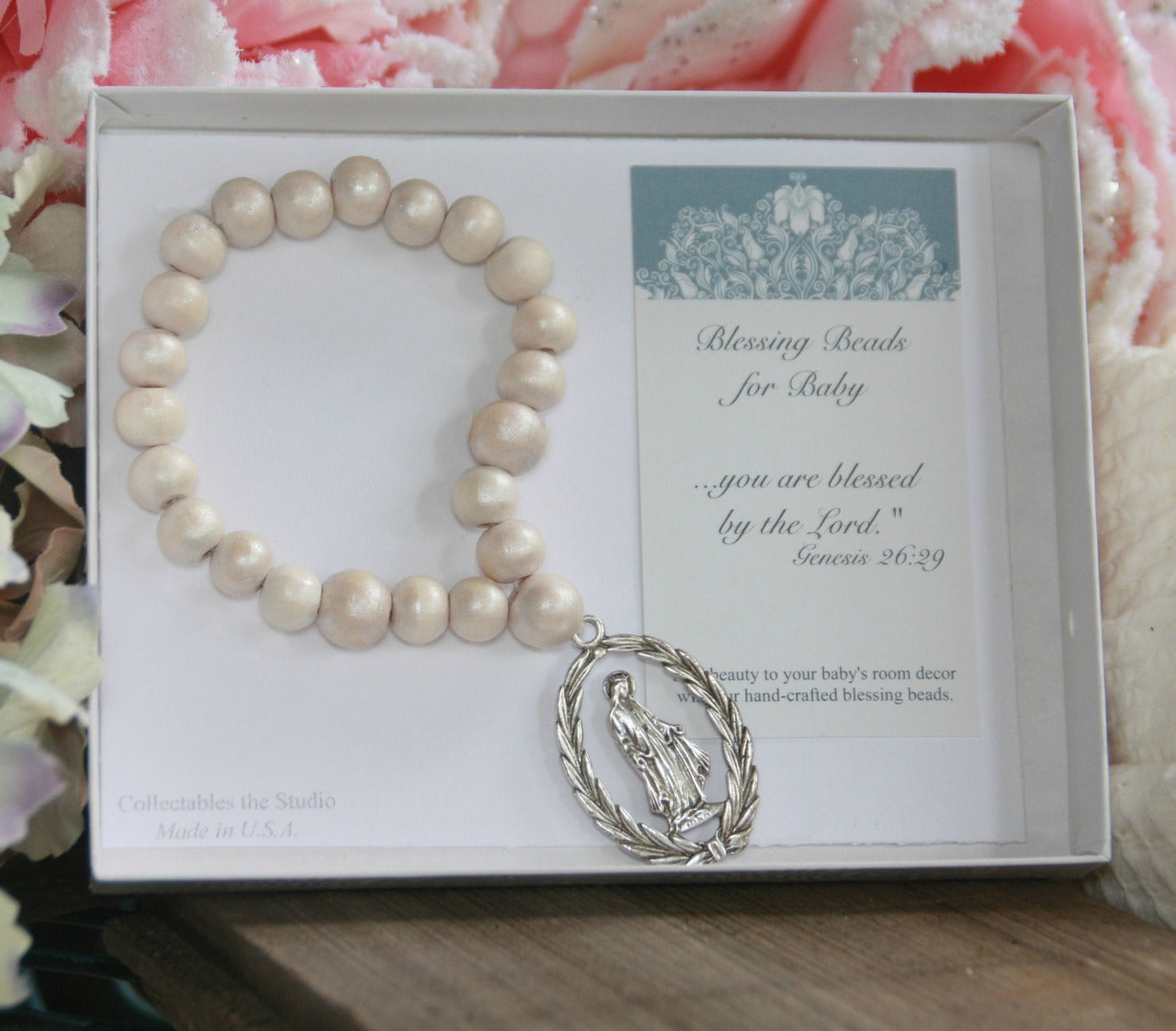 Blessing Beads for Baby Blessed Mother Mary