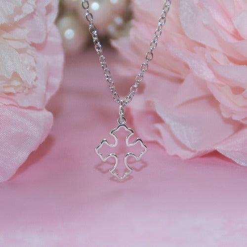 Oh so Sweetness Open Dainty Cross Necklace