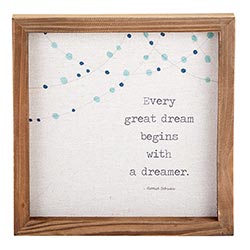 Wall Décor - Framed Plaque - Dreamer