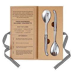 Cardboard Book Box - Salad Serving Set