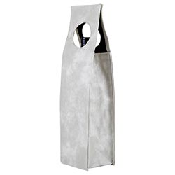 Vegan Leather Wine Bag - Grey